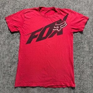 Vintage Distressed Graphic T-Shirt Mens Red Thrashed Grunge Y2K 0585